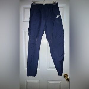 Men's Nike Size Small Navy Cargo Pants with draw strings